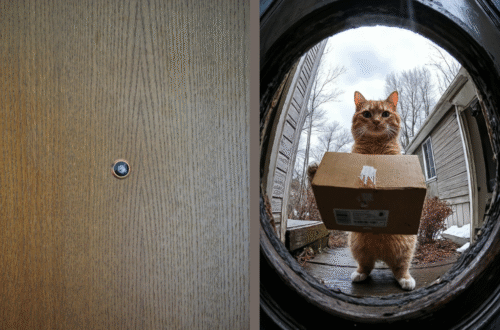 Digital peephole door viewer
