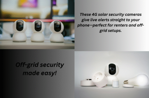 4G solar security cameras